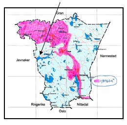 1.2 Planstatus i området og rettslig grunnlag Eiendommen gnr 109 / bnr 7 ligger i uregulert område, og er i kommuneplanens arealdel avsatt til eksisterende område