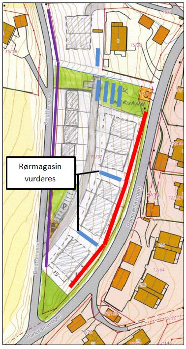 grøft for drensvann se figur 15.