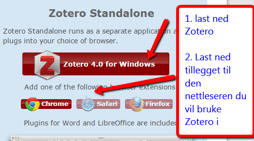 Har du problemer med Zotero i word? Sjekk A-I punktene under A) Får du ikke Zotero opp i word?