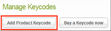 Klikk deretter på Copy keycode to clipboard. Naviger til online-administrasjonskonsollen og klikk på Manage Keycodes.