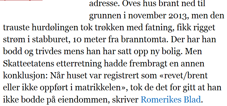 matrikkelen og bruker