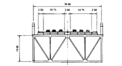 Store mengder stål med fasthet 800 MPa ble benyttet i det avstivende fagverket av brua for å redusere egenvekten [17]. Tokyo Gate Bridge vist i figur 3.