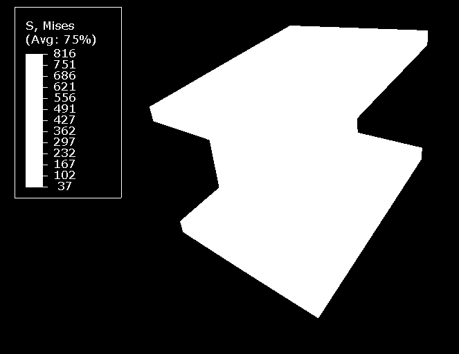 24: Spenningstilstand for komponenter ved H-S355 ved 502 kn Spenningstilstand i profilet og bolten var likt det i H-W700 selv om kraften var mindre.