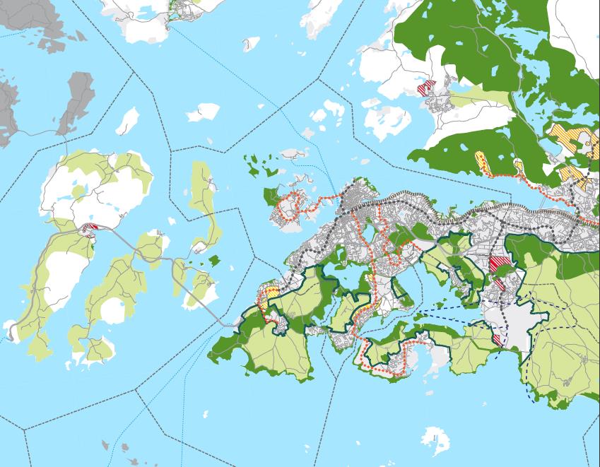 11 3.2 Regional byutviklingsstrategi føringer for lokalisering av sykehuset Regionalplan Jæren 2013-2040 5 legger overordnede føringer for byutviklingen av stor betydning for fremtidig