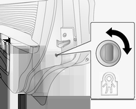 22 Nøkler, dører og vinduer Når motoren er i gang, låses bakluken bare opp når den elektriske håndbremsen er på eller automatgiret er i stillingen P.
