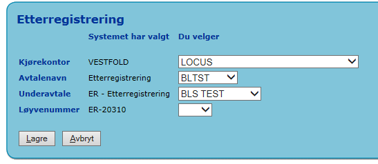 Tur/retur Dersom tur og retur opprettes samtidig, vil flagget for om rekvisisjonen skal være kandidat for automatisk tildeling, være likt for både tur og retur.