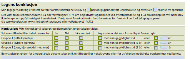 Pasienten vil kjøre igjen Etter karenstiden NA 0202 +