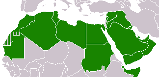 Stater rundt IS-styrt territorium (i rødt) utgjør 24,3% av verdens olje produksjon eller rundt 22 mf/d. Land med store produksjonsproblemer etter den arabiske våren (i lilla) Marocco Algeria 1.