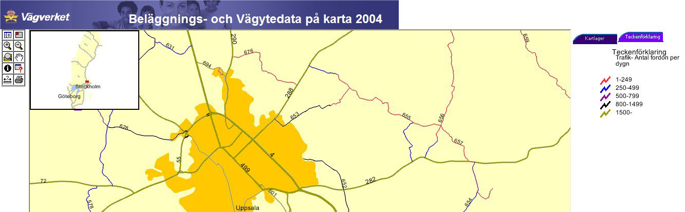 27 Det finnes også et GIS basert informasjonssystem med data om vegdekke og