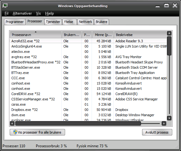 MSCONFIG: Startes med Windowstast + R gir kjør vindu der man skriver msconfig. Brukes for å bestemme hvilke tjenester og programmer som skal starte sammen med operativsystemet.