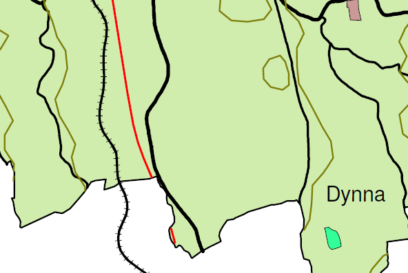 Planområdet, dagens situasjon 2 Planområdet, dagens situasjon 2.1 Avgrensning av planområdet Planområdet starter i skjæringa sør for Sand der Oppdalslinna krysser riksveg 4. Herifra kan dagens rv.