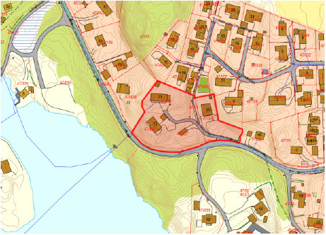 4. BESKRIVELSE AV PLANOMRÅDET Planområdet befinner seg sørøst for Eigerøy bru og like nord for Gamle Eigerøyveien. Gamle Eigerøyveien er en kommunal veg. Området utgjør ca. 6,9 daa.