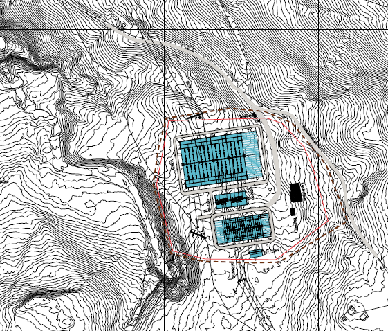 Ørskog Fardal. Alternative løsninger mellom Ørskog og Ørsta. Side 27 av 48 Figur 17. Kartet viser aktuell lokalisering av stasjonsalternativ 4 i Aurdalen.