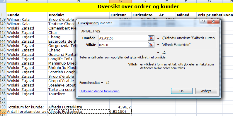 Noen enkle funksjoner MIN (Eng: MIN) finner det minste tallet i et område STØRST (Eng: MAX) finner det største tallet i et område. I 2010 norsk versjon heter denne funksjonen MAKS.