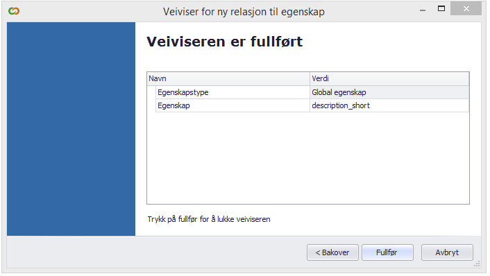 3. Global egenskap legges inn i CMSegenskaper for hver enkelt standard / enhet (eks: description_short ).