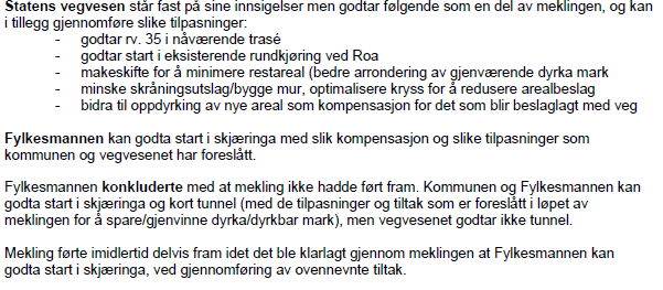 1.2.4 Detaljregulering for ny rv.4 Roa-Gran grense. Forprosjektrapport/silingsrapport som grunnlag for detaljregulering av ny rv.