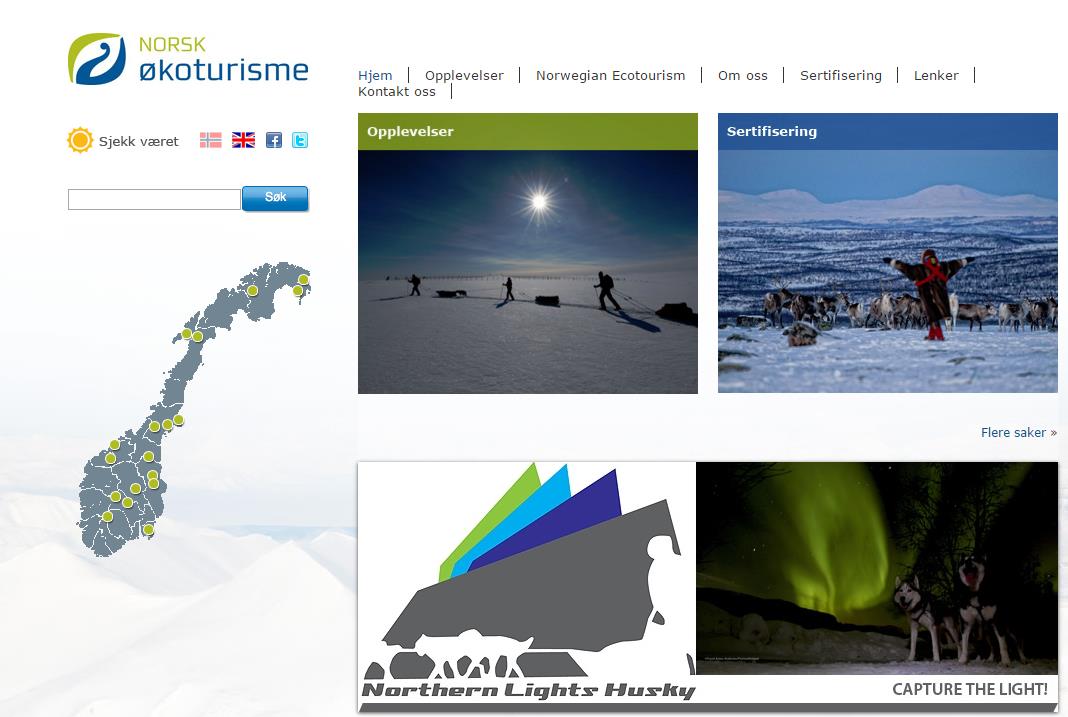 http://www.ecotourismnorway.no/ Hva er en økoturisme bedrift?