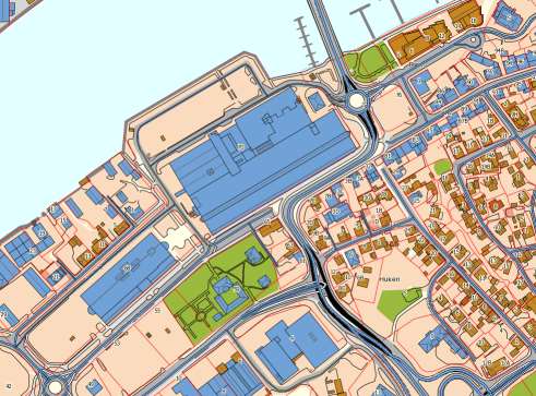 46 STORGATA Storgata er, i retning sentrum (øst), foreslått endret til enveiskjørt gate frem til o_veg7.