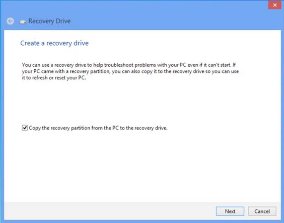 3. Klikk pårecovery (Gjenoppretting) > Create a recovery drive (Opprett en gjenopprettingsplate). 4.