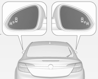 Kjøring og bruk 189 9 Advarsel Blindsonevarslingen erstatter ikke førerens syn. Systemet oppdager ikke: Kjøretøyer som er utenfor blindsonen, som kan nærme seg raskt. Fotgjengere, syklister eller dyr.