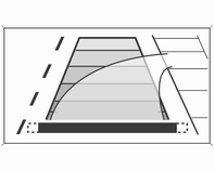 Kjøring og bruk 193 Kursen til bilen vises i samsvar med styrevinkelen. Funksjonen kan deaktiveres i bilens meny for personlige innstillinger i fargeinformasjonsdisplayet.