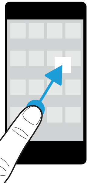 Programmer og funksjoner Legge til mapper på startskjermen Du kan organisere programikonene ved å legge til mapper på startskjermen.