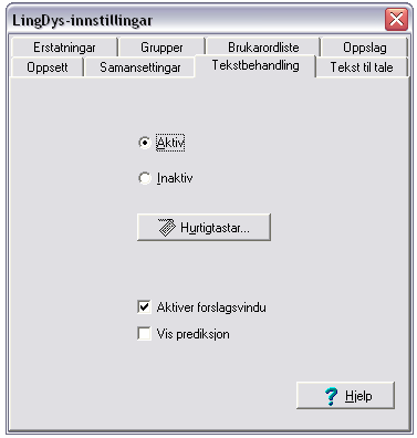 Figur 1: LingDys-ikonet LingDys er automatisk aktivert for å opna seg saman med Word eller Writer.