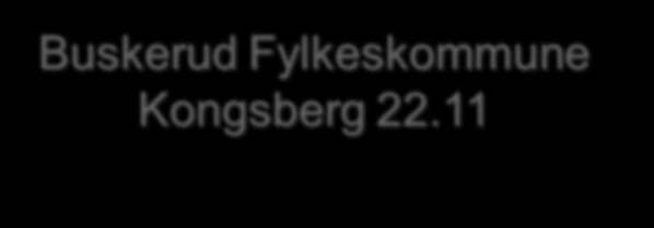 Buskerud Fylkeskommune Kongsberg 22.