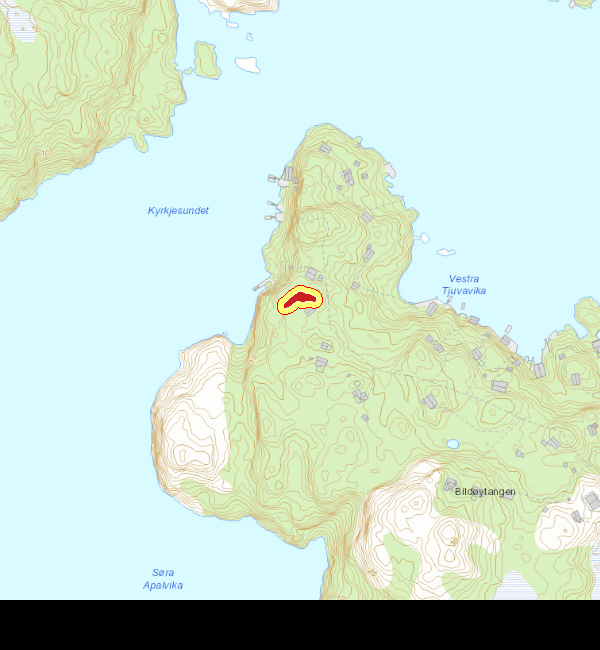 211652 - Bildøy Lok. 22 Hentet fra Askeladden: 30.03.2015 Stedfesting Fylke: Hordaland Kommune: Fjell Gårdsnavn: Beskrivelse. Lokaliteten ligg 13-14 m.o.h.