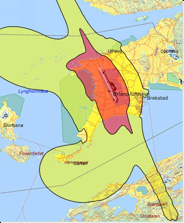 Støyberegninger Kampflybase Ørland Resultater fra Konsekvensutredningen