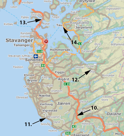 Transport Utredning Sandnes Øst 7 Kart over