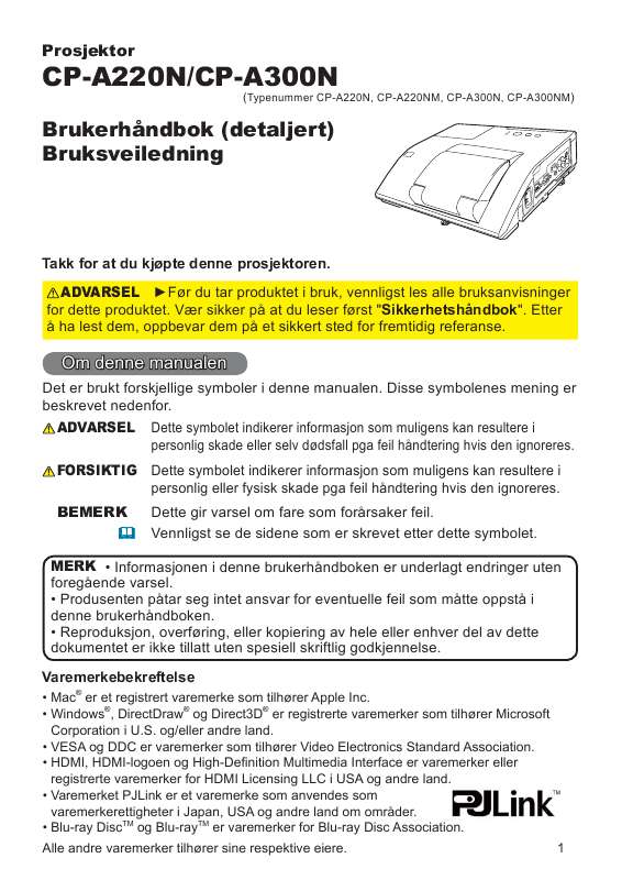 spesifikasjoner, sikkerhet råd, størrelse, tilbehør, etc.).