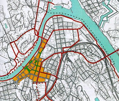 Sykkel i Fredrikstad sentrum En beskrivelse av mulig løsninger på
