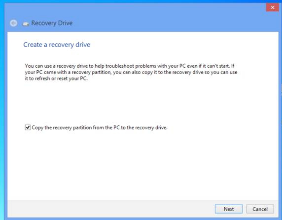3. Klikk på Recovery (Gjenoppretting) > Create a recovery drive (Opprett en gjenopprettingsplate). 4.