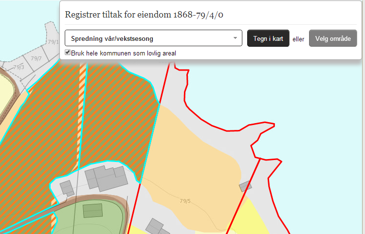 Tegning uten restriksjoner Ved tiltak på umatrikulerte