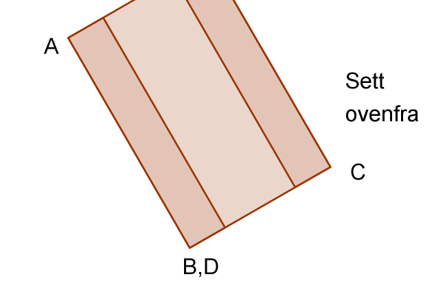 Oppgave 2 På figuren til høyre ser du et stykke av en bjelke med et H- formet tverrsnitt i horisontal- og vertikalprojeksjon.