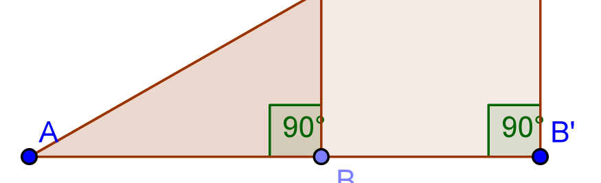 er AC a CD x = = = CD x CB b På figuren til høyre avsetter vi først a=a B og deretter i motsatt retning b=b C.Så konstruerer vi en sirkel med A B som diameter.