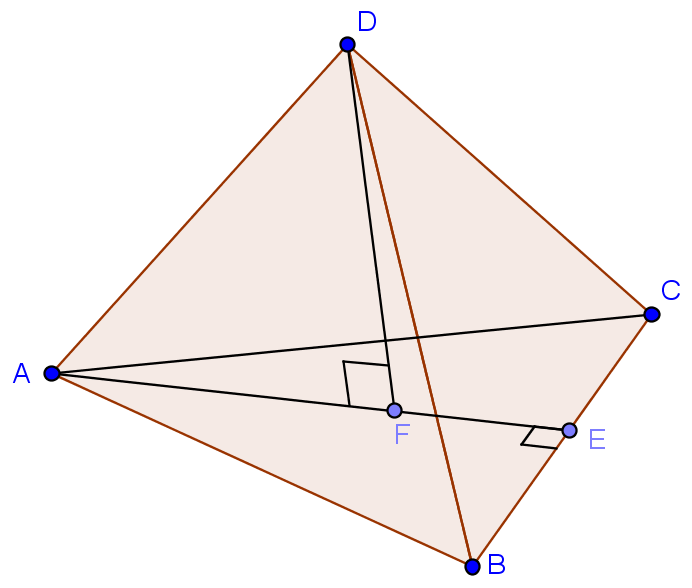 b. Finn cosinus til vinklene.. 2.9.16 Hjørnene i et tetraeder har koordinater A(0,0,0), B(5,0,0), C(3,4,2) og D(2,2,7) i forhold til et kartesisk koordinatsystem.