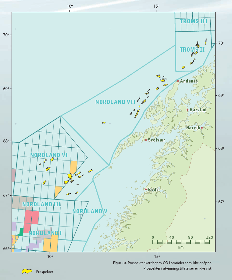 Ressursene Området kartlagt av Oljedirektoratet Det mest lovende uåpnede arealet på norsk sokkel i dag