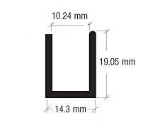 DUSJ PROFILER ALLE PRISER EKSKL. MVA CH = ALUMINIUM FORKROMMET BN = ALUMINIUM BØRSTET FORNIKLET SC = ALUMINIUM MATT FORKROMMET U-PROFILER A 360 CM SDCD3812CH - KR. 315,00 pr.stk. SDCD3812BN - KR.