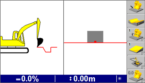 3 Bruk av 2D-styring i felt 3.4.4 Profilmodeller Profiler lagres i profilminnet. Dette minnet er det kun mulig å få tilgang til, når du har valgt styremetoden Profil.