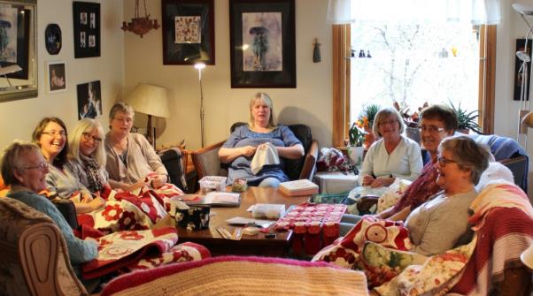 Disse er med: Solfrid Vorland, Randi Olsen, Laila Vikane, Karen Sommersten, Astrid Absalonsen, Siw Unni Kleppe og meg (Solfrid S.