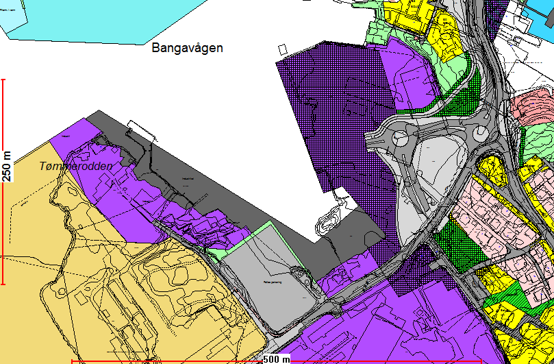 Forhold til eksisterende virksomheter i området Vi legger til grunn at betongtunnellen under Hundvågveien etableres tidlig (jf plan for Ryfast) slik at denne veien kan brukes som tilkomst til