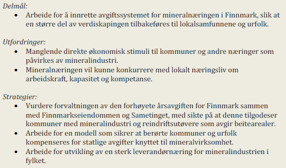 Kapittel 4 beskriver de strategiske innsatsområdene, med delmål, utfordringer og strategier for hvert av