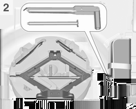 250 Pleie av bilen Biler med reservehjul Variant 1a: 3-dørs og 5-dørs kombi med fast hjulnøkkel Variant 1b: 3-dørs og 5-dørs kombi med fellbar hjulnøkkel Variant 2: Sports Tourer Jekken, verktøyene