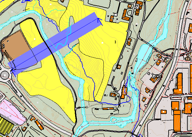 Øving 12 - Generere tverrsnitt I denne øvingen skal vi generere et tverrsnitt av modellen. 1. Tverrsnitt kan bare genereres fra et planvindu.