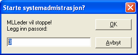 3.5.3 Oppstart av Systemadministrasjon 1 Start MLLeder med PC- eller USB-adapter tilkoblet. Gå til menyvalget Fil.