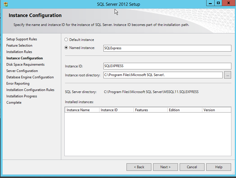 Installasjon av SharePoint 2013 side 16 av 24 Nå kommer følgene valgmuligheter opp bruk standardvalgene