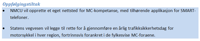 NASJONAL STRATEGI FOR MOTORSYKKEL OG MOPED 2014-2017