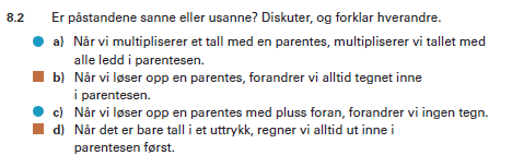 Figur 8: Oppgave 8.5 abcd er hentet fra Grunntalls lærebok side 215, og oppgave 8.30 abc er hentet fra Grunntalls lærebok side 220.